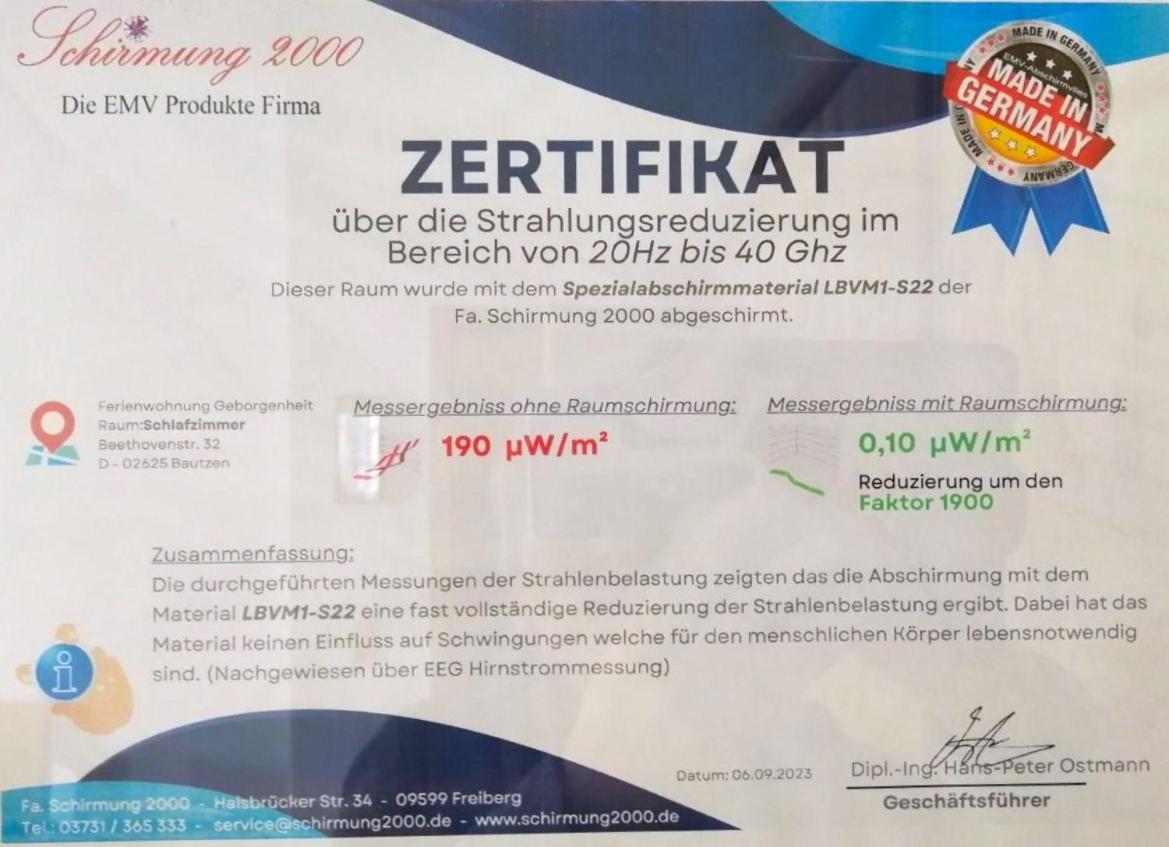 Fewo Geborgenheit Asza Mit Strahlungsfreien Zonen Bautzen Extérieur photo